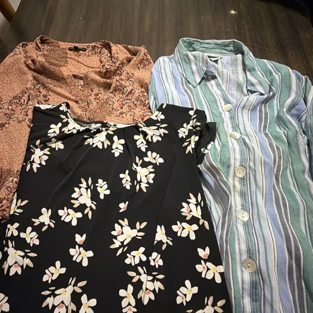 Top Women's Size 1X Lot Of 3 Workwear Casual Blouse